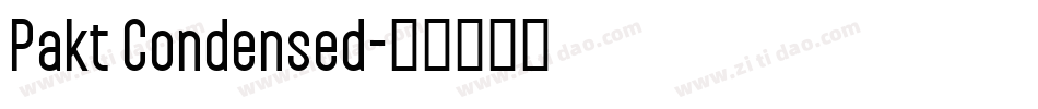 Pakt Condensed字体转换